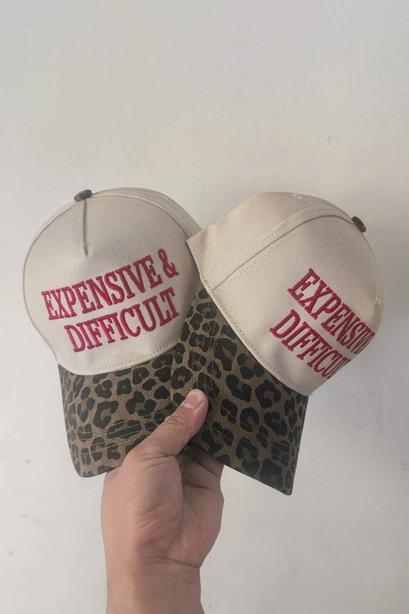 EXPENSIVE & DIFFICULT Leopard Contrast Brim Cap – Sassy Pantz Boutique