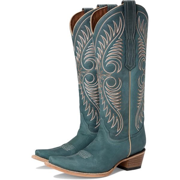 Circle G "Blue Distressed" Embroidery Boot