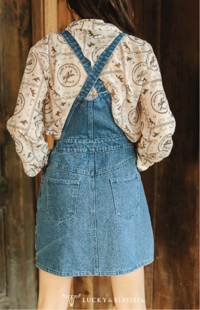 Denim Overall Dress