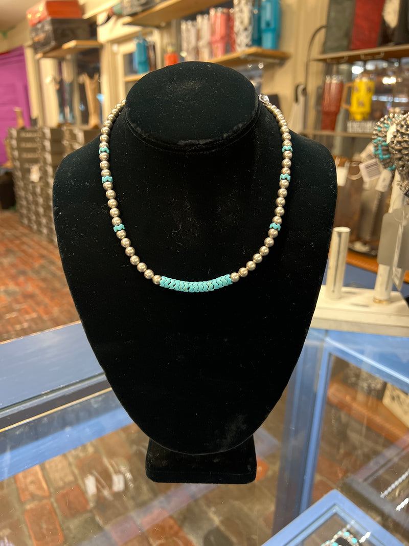 Pearl & Turquoise Necklace