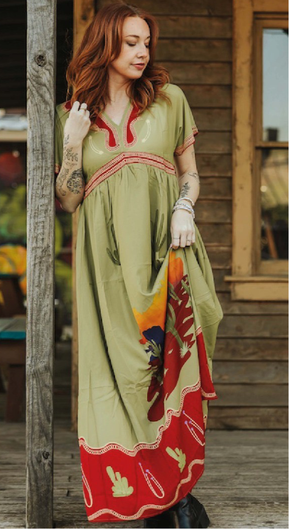 Cactus Sunset Maxi