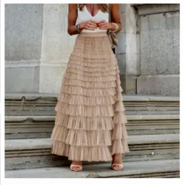 Tulle Ruffle Skirt