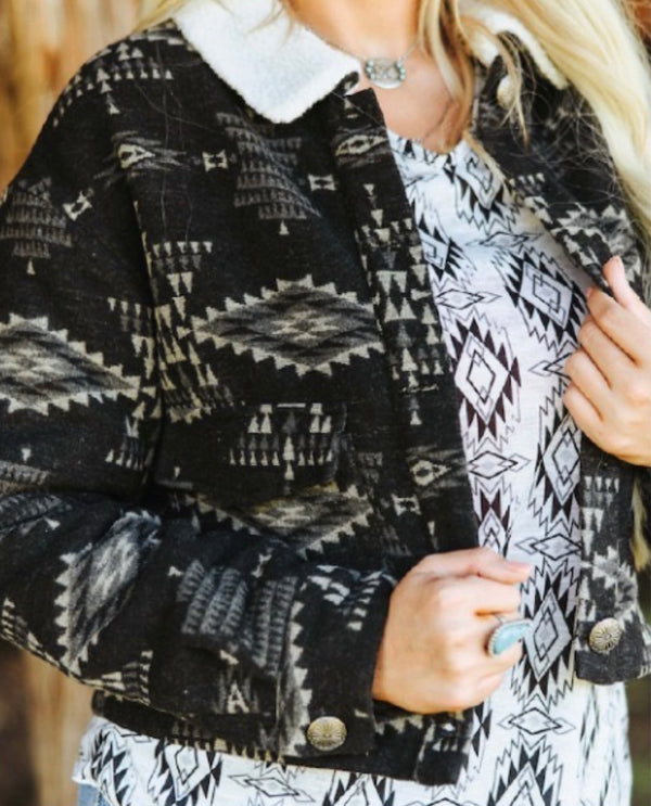 Aztec Crop Jacket