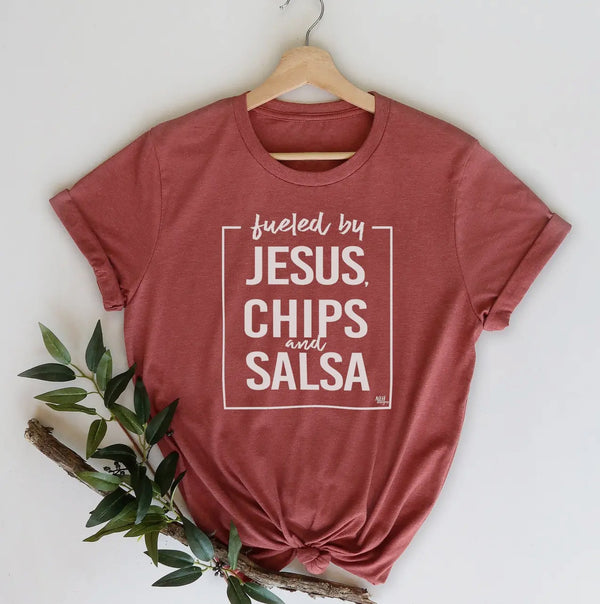 Fueled by Jesus, Chips & Salsa Graphic