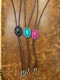 Flower Bolo Tie