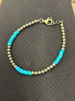 Navajo Pearl and Turquoise Braclet