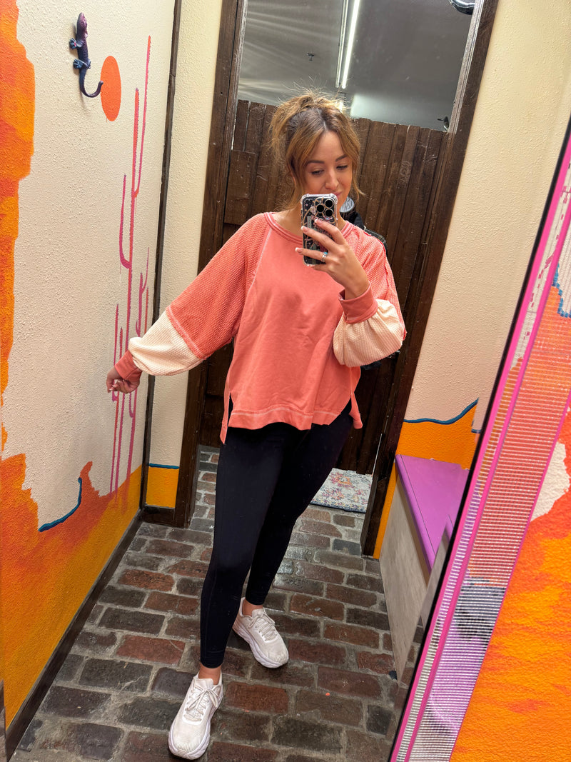 Color blocked Pullover