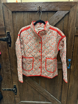 Rusty Floral Quilted Jacket