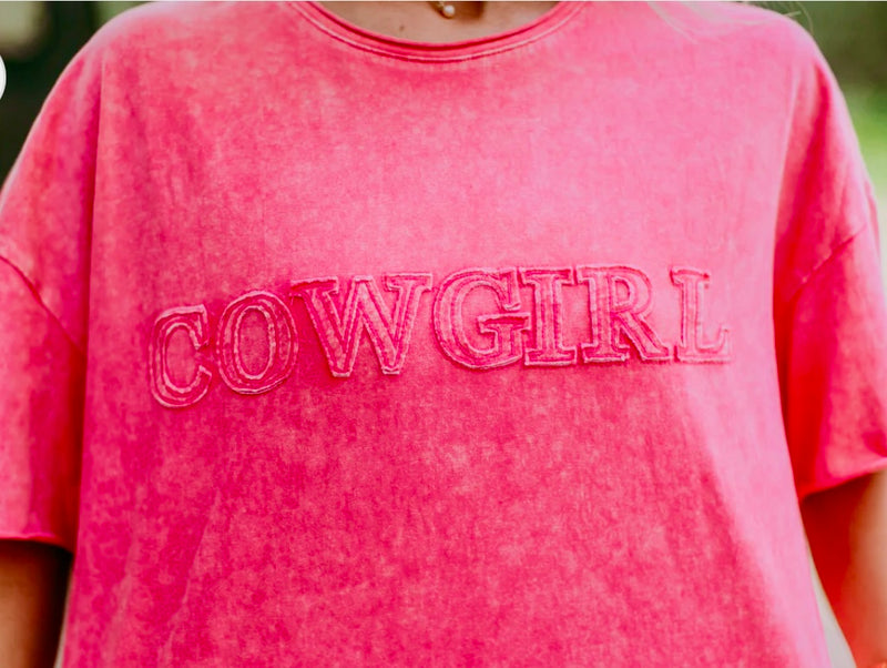 Hot Pink Cowgirl Tee