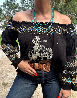 Cowgirl off the Shoulder Blouse