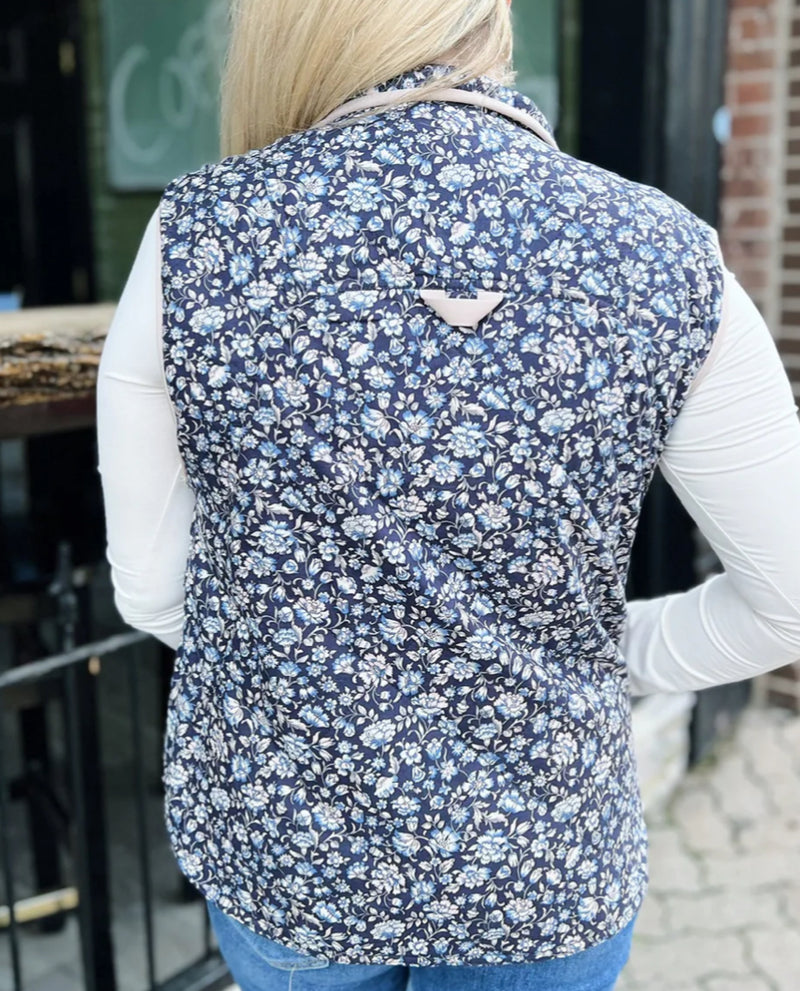 Floral Quilted Vest