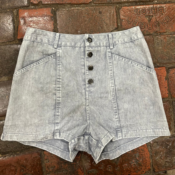 Twill Button Down Shorts