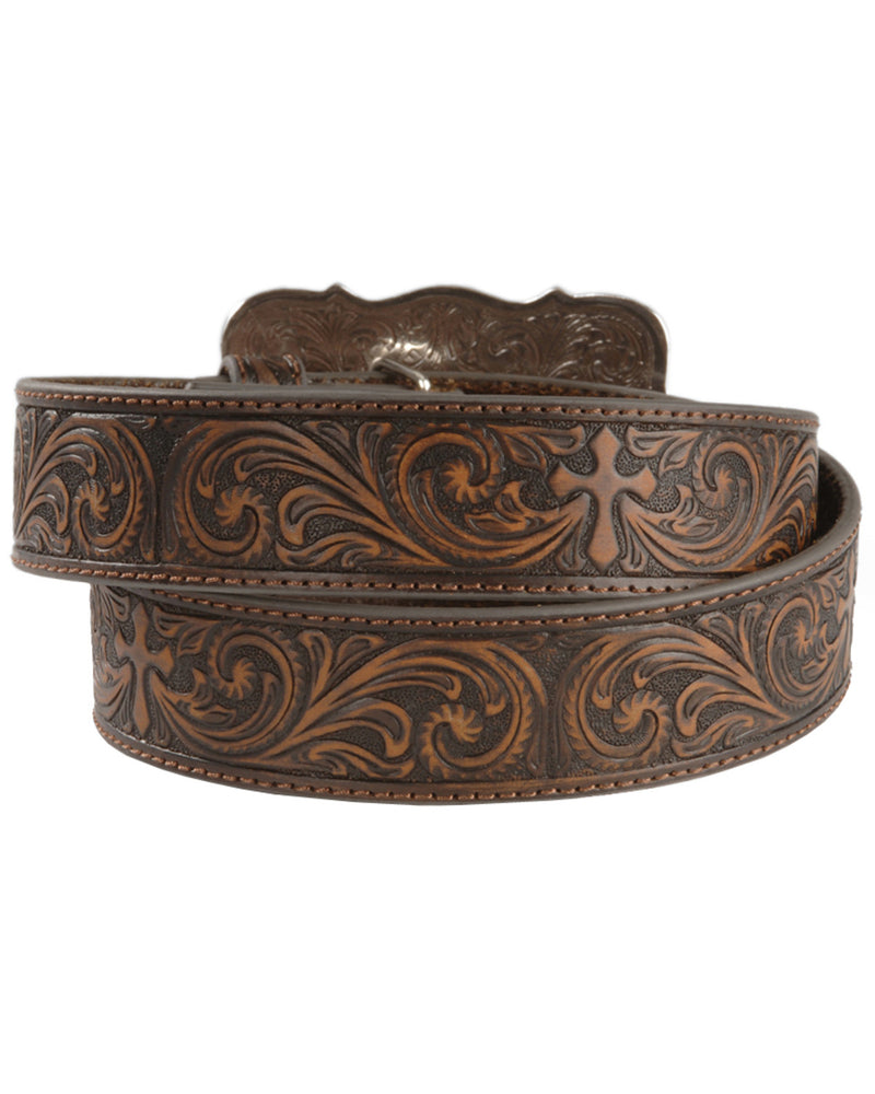 Nocona Brown Cross Belt