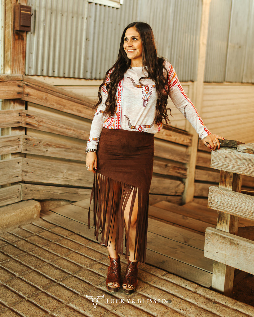 Cocktails & Suede Fringe Skirt – Sassy Pantz Boutique
