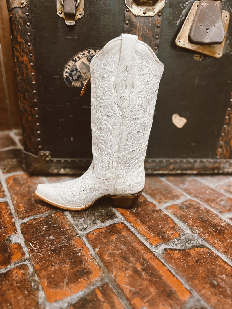 The Crystal White Boot