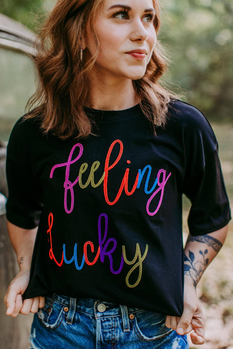 Feeling Lucky Crop Tee