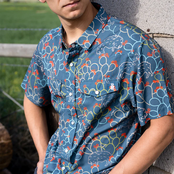 Raised by Coyotes - SS Button Up