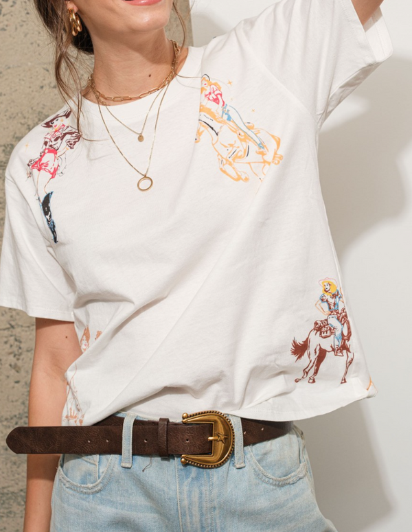 Western Embroidery T-Shirt