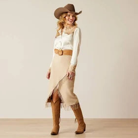 Ariat Oatmeal Fringe Skirt