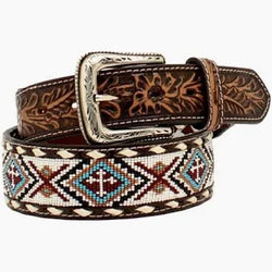 Nocona Aztec Beaded Belt