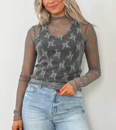 Lace Mesh Top