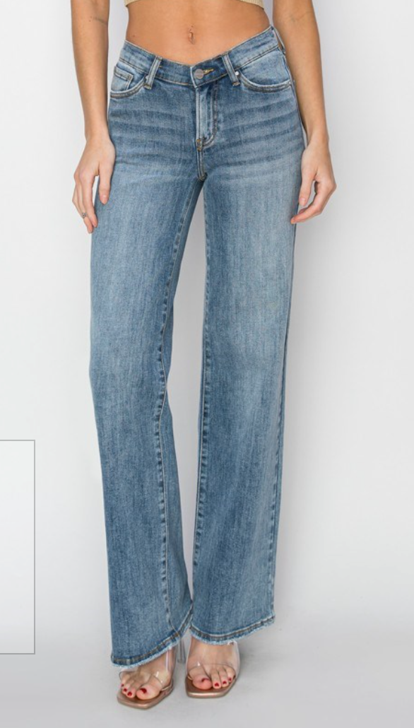 V Dipped Jeans