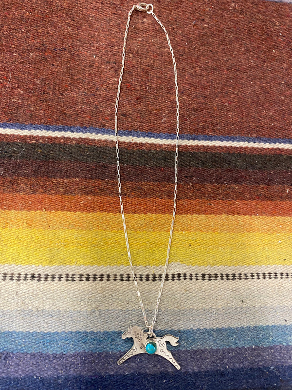 Pony Sterling Necklace