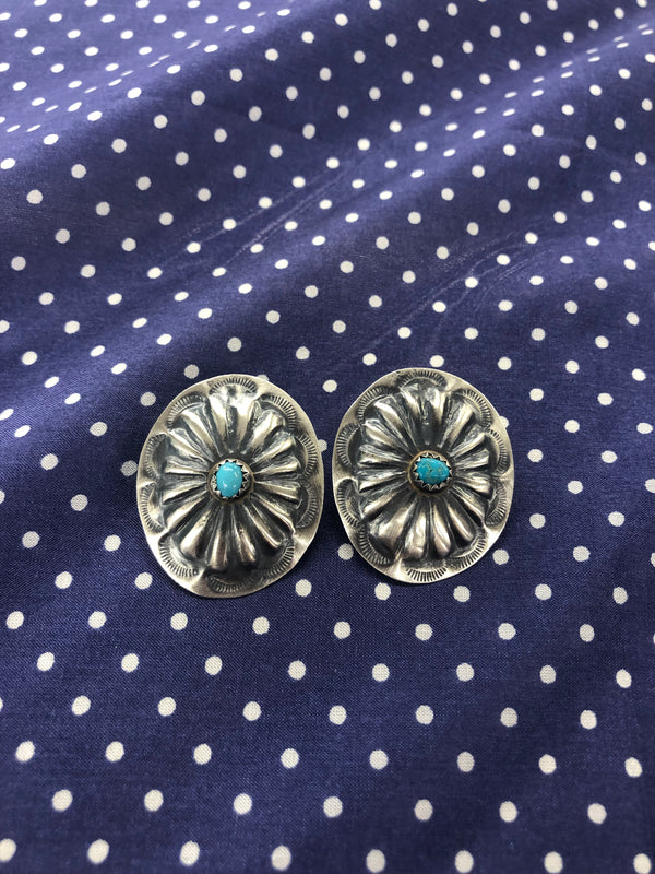 half moon concho earrings